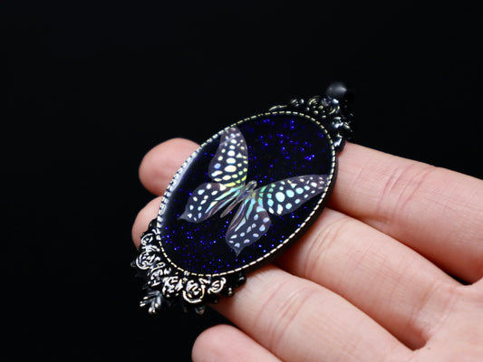 Holographic Butterfly Specimen Necklace