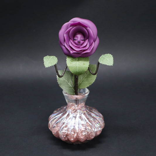 Miniature Plum Rose - Glow-in-the-Dark